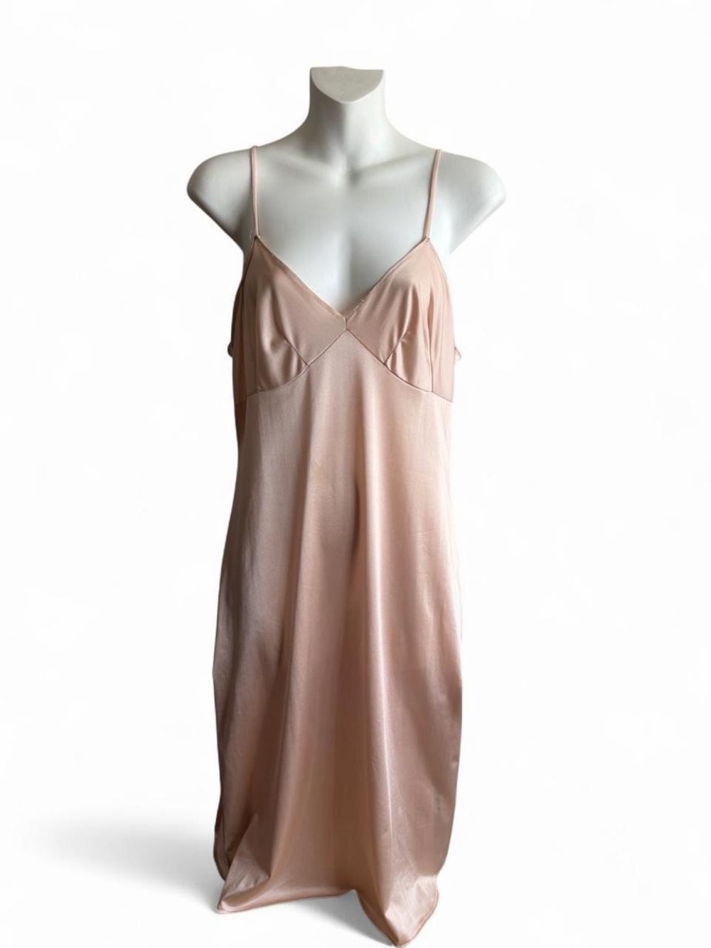 Women’s Satin Slip Chemise in Blush Pink